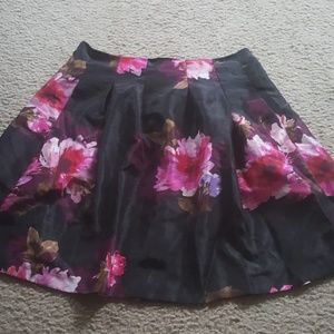 floral a-line skirt